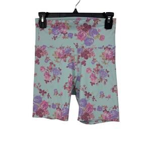 Love Shack Fancy x Beach riot shorts medium floral light blue girly feminine